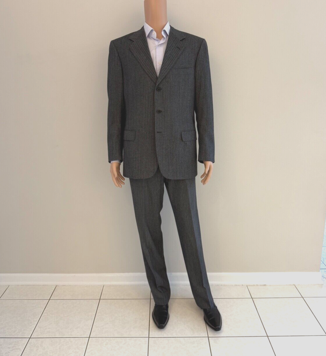 BRIONI Men's Wool Suit, Size 52 R